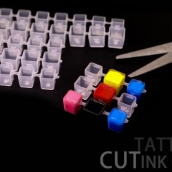 Clear Tattoo Modul Cut Ink Cap